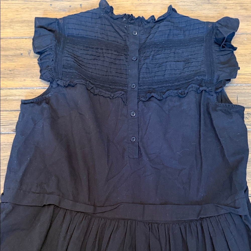 Pomander Place Black Ruffle Tiered Sleeveless Dress - Picture 7 of 7